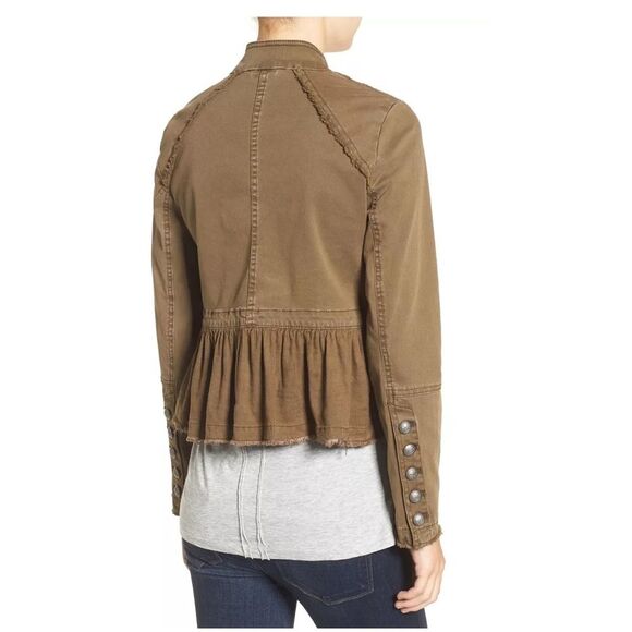 Free People Ruffled Military Jacket - Picture 4 of 15